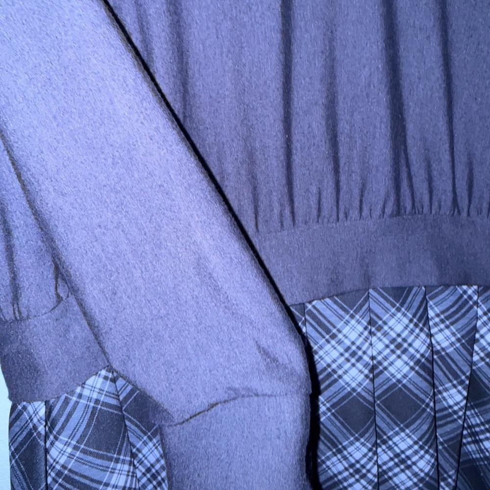 Kingston Sweatshirt with Navy Plaid Skirt - Picture 5 of 7